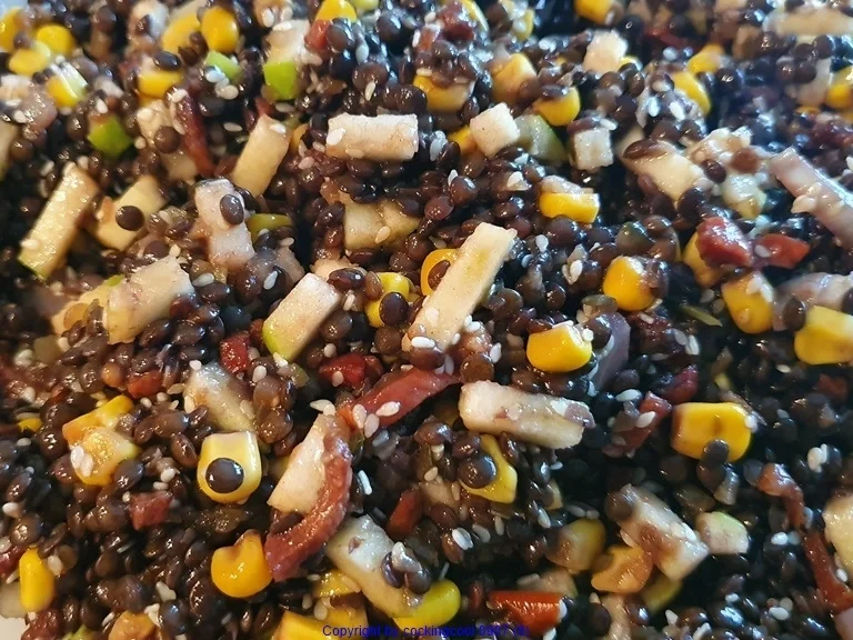 Linsensalat  (Belugalinsen) - Rezept - Bild Nr. 9