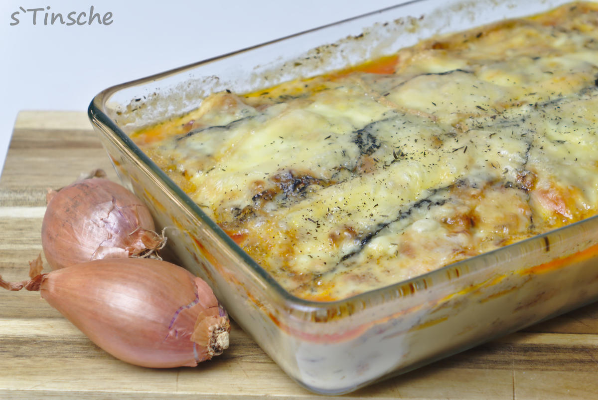 Morbier-Schalotten-Hähnchen - Rezept - Bild Nr. 9703