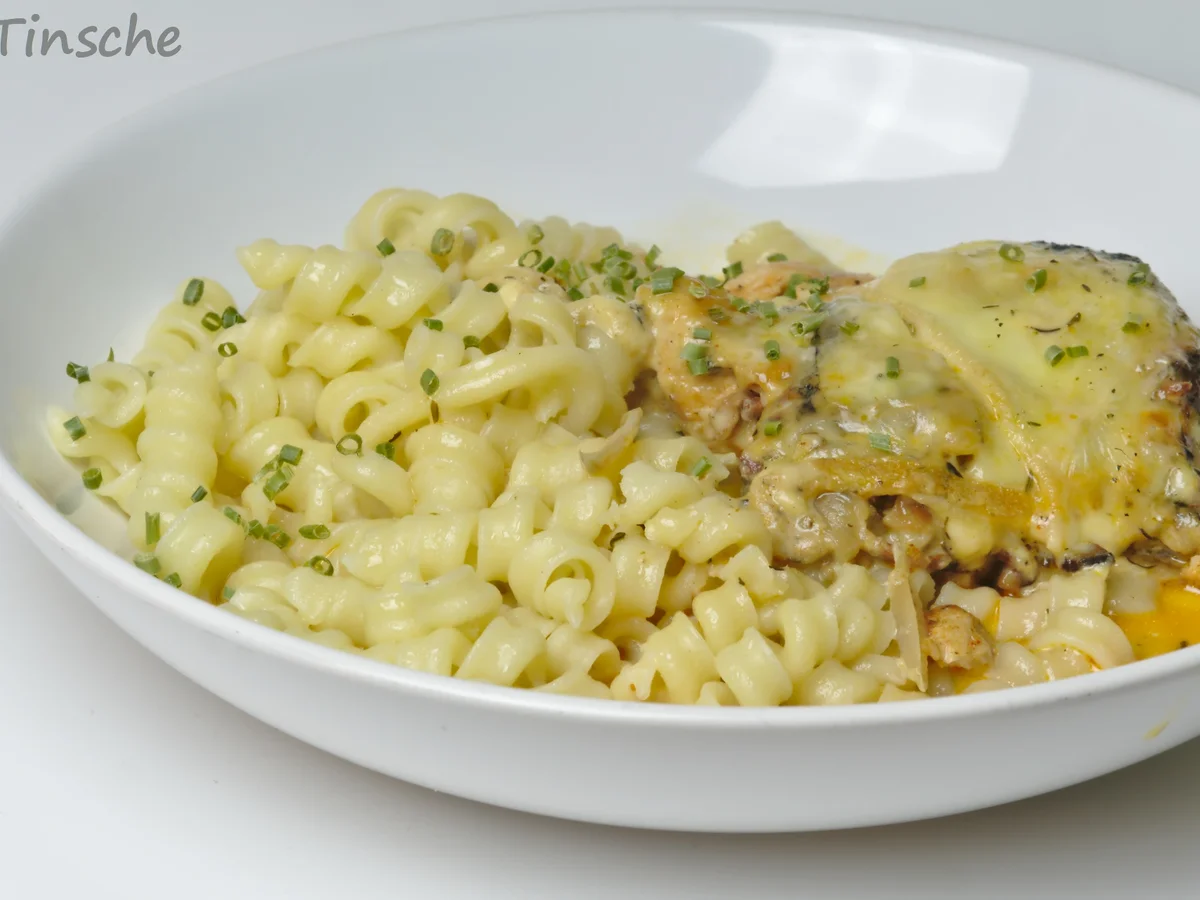 Morbier-Schalotten-Hähnchen - Rezept - Bild Nr. 9708