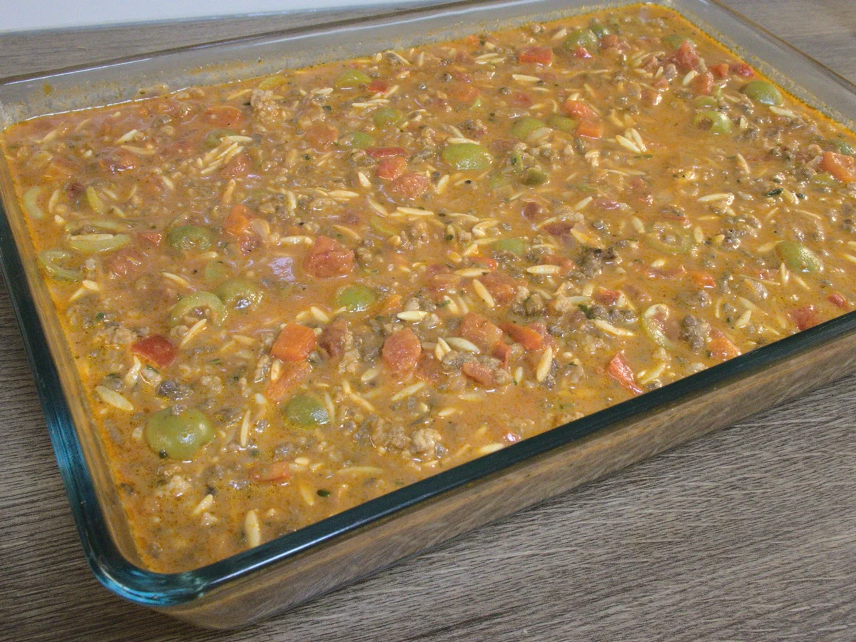 Kritharaki-Nudelauflauf mit Joghurt - Rezept - Bild Nr. 4