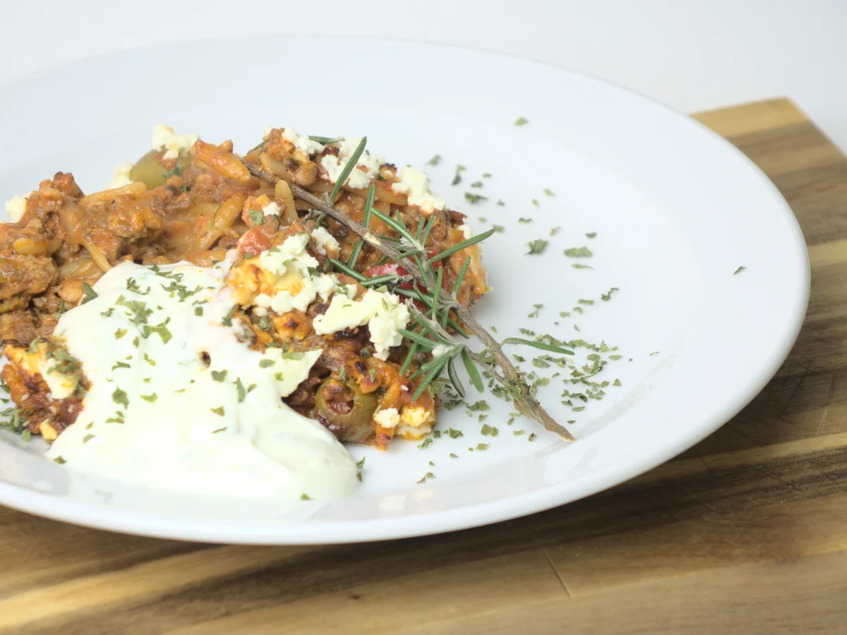 Kritharaki-Nudelauflauf mit Joghurt - Rezept - Bild Nr. 14