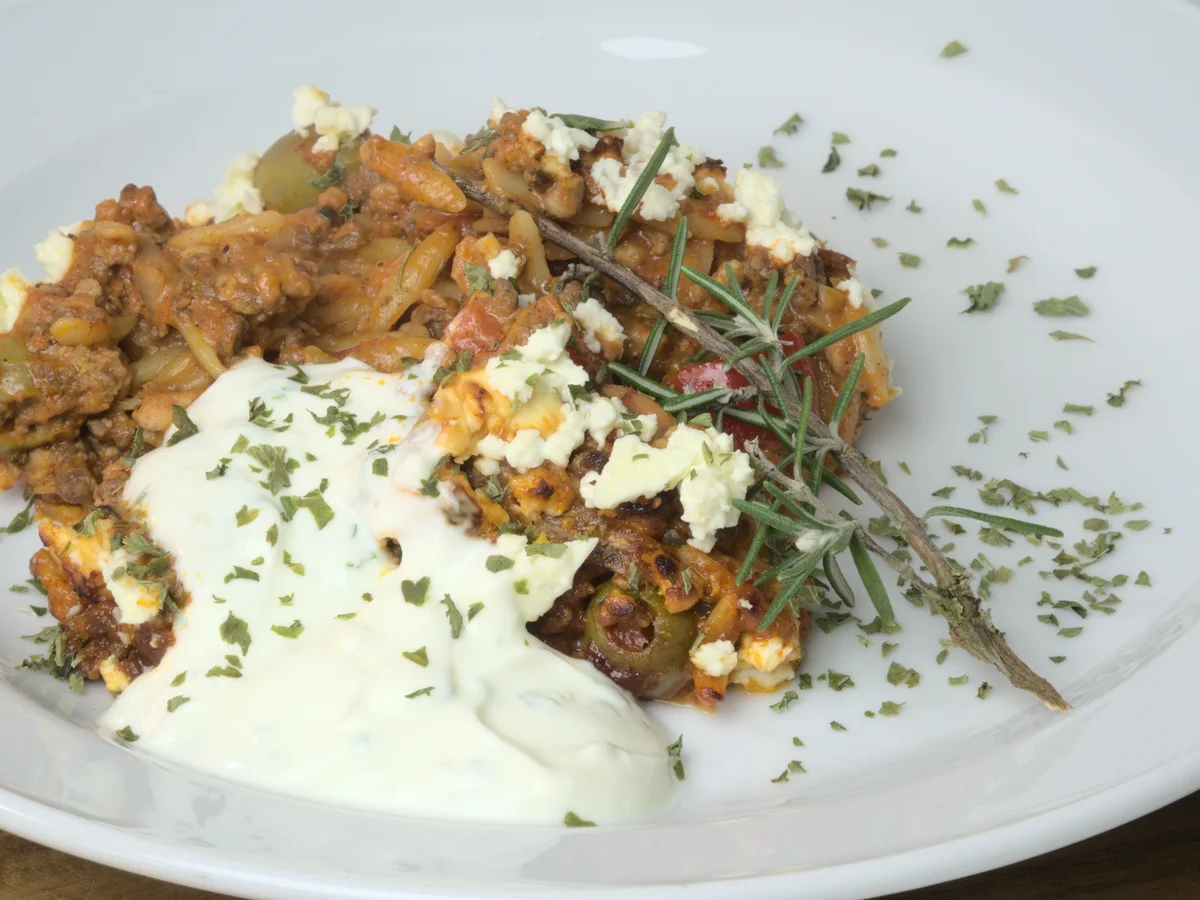 Kritharaki-Nudelauflauf mit Joghurt - Rezept - Bild Nr. 15