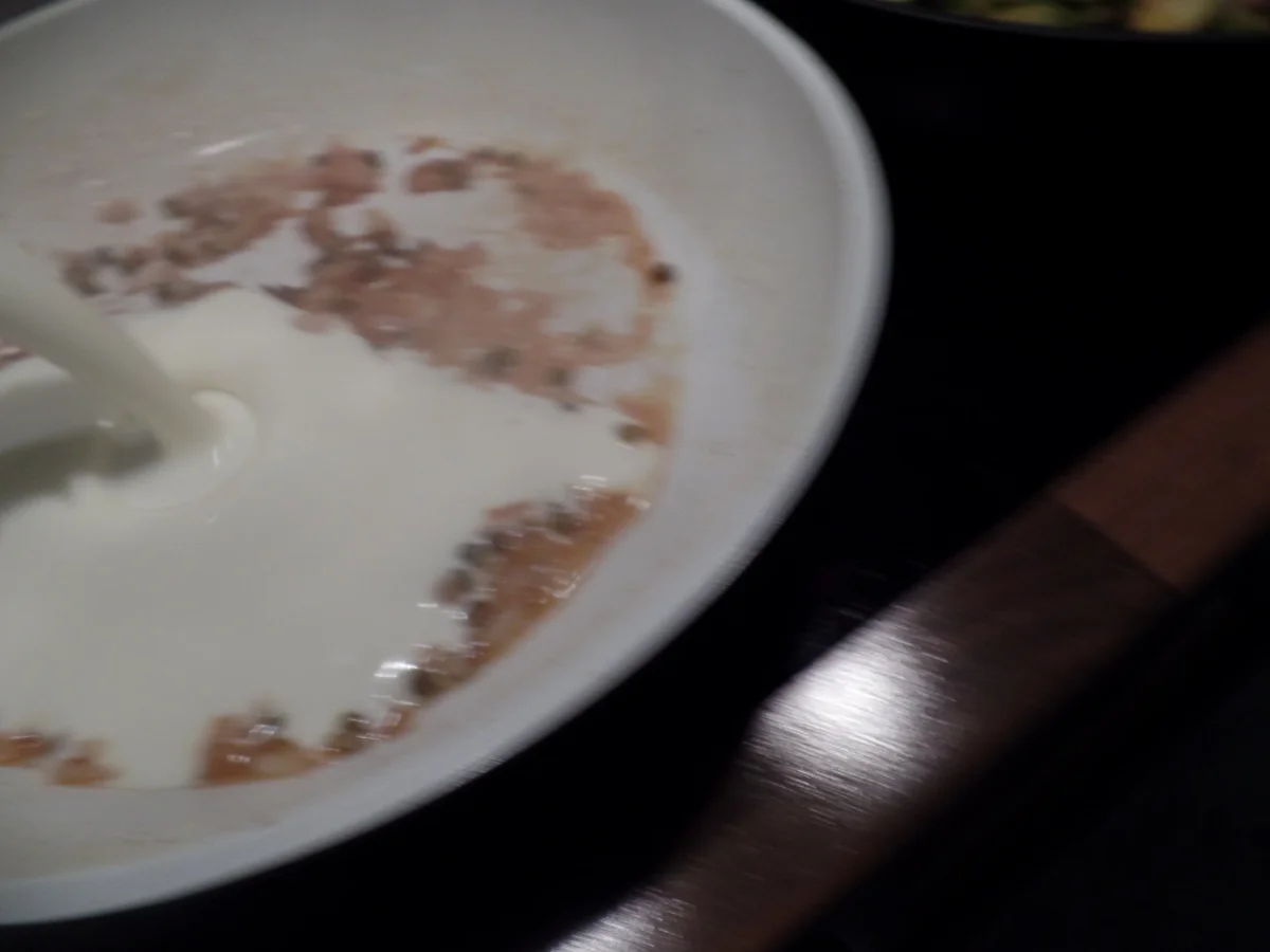 Rezept: Schweinefilet in Cognac-Sauce mit Rosenkohl und Kartoffelstampf Bild Nr. 9703 Schweinefilet in Cognac-Sauce mit Rosenkohl und Kartoffelstampf - Rezept - Bild Nr. 9703