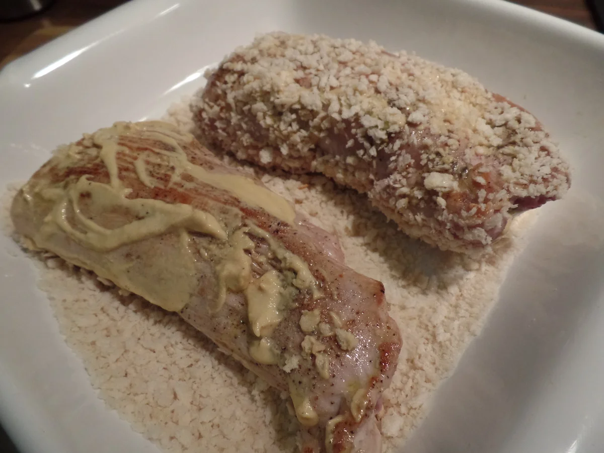 Rezept: Schweinefilet in Cognac-Sauce mit Rosenkohl und Kartoffelstampf Bild Nr. 9712 Schweinefilet in Cognac-Sauce mit Rosenkohl und Kartoffelstampf - Rezept - Bild Nr. 9712