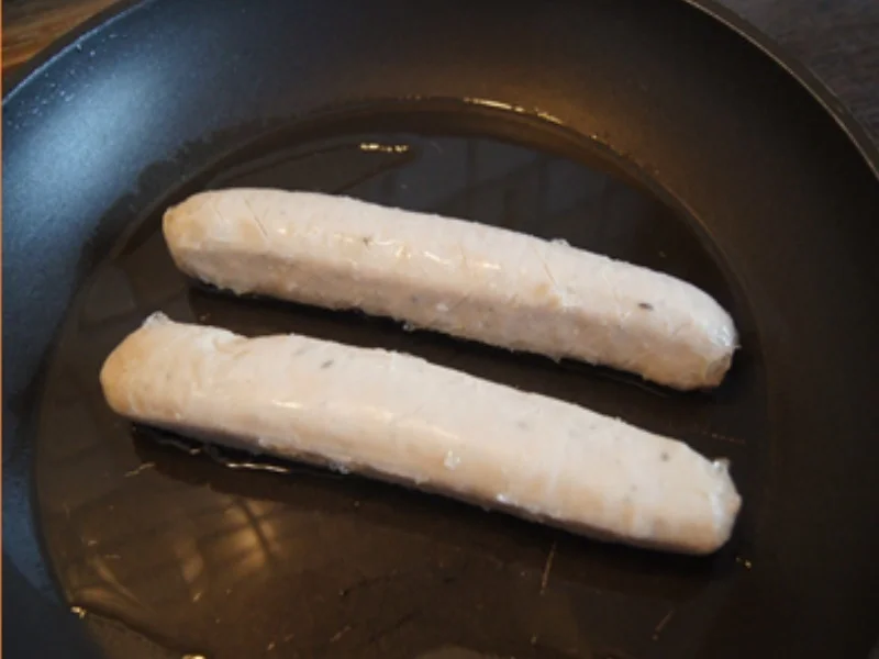 Thüringer Rostbratwurst mit Gemüsepaprikamix und Süßkartoffelstampf - Rezept - Bild Nr. 4