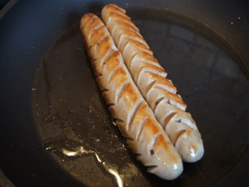 Thüringer Rostbratwurst mit Gemüsepaprikamix und Süßkartoffelstampf - Rezept - Bild Nr. 5
