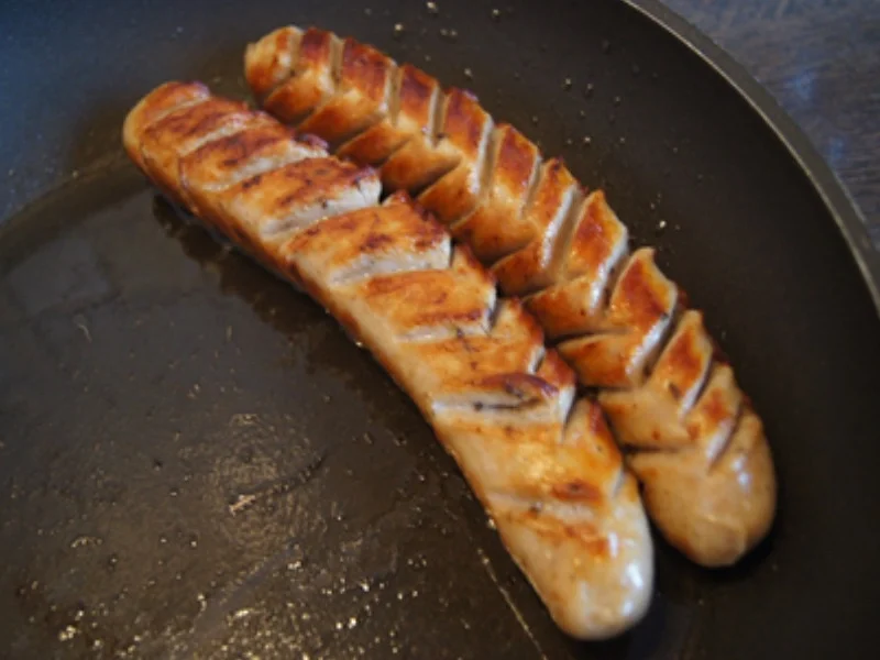 Thüringer Rostbratwurst mit Gemüsepaprikamix und Süßkartoffelstampf - Rezept - Bild Nr. 6