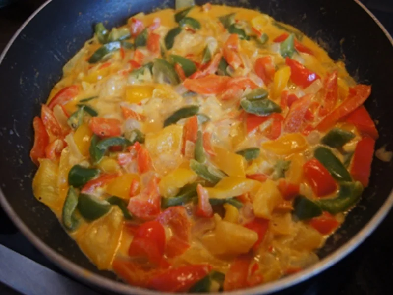 Thüringer Rostbratwurst mit Gemüsepaprikamix und Süßkartoffelstampf - Rezept - Bild Nr. 17