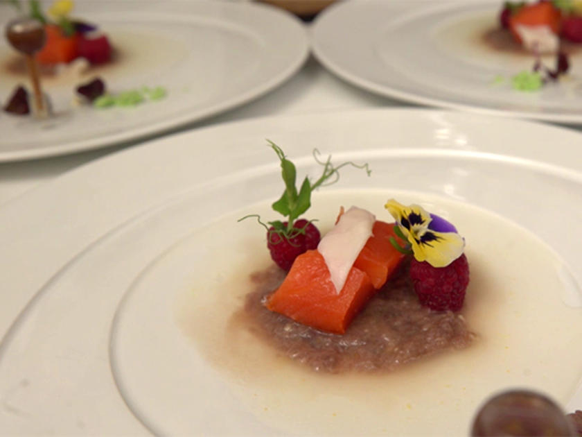 Duett vom Coho Wildlachs und Yellow Fin Thunfisch - Rezept - kochbar.de