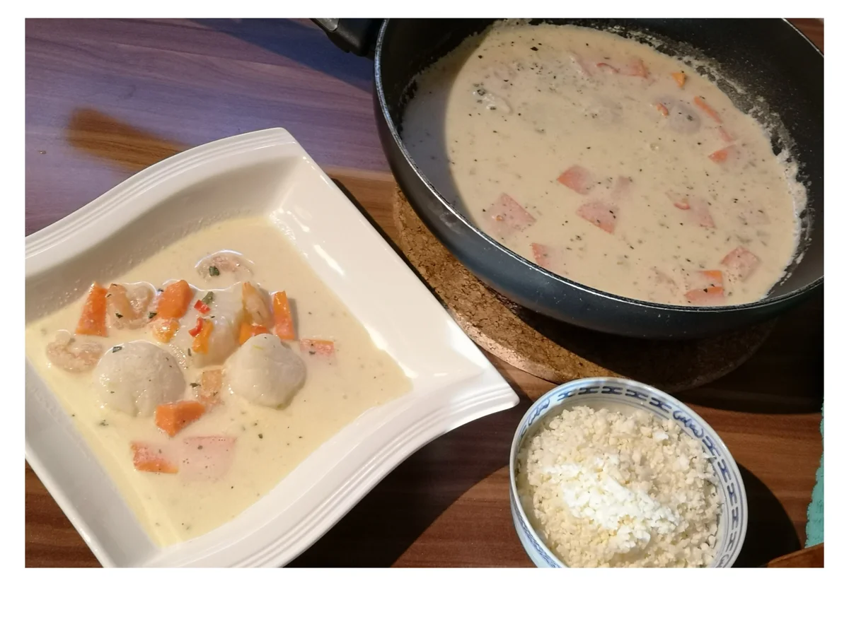 Rezept: BiNe` S THAI - CHILI MIT JAKOBSMUSCHELN & SCAMPIS Bild Nr. 6 BiNe` S THAI - CHILI MIT JAKOBSMUSCHELN & SCAMPIS - Rezept - Bild Nr. 6