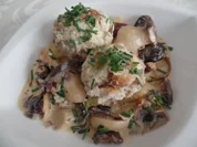 Laugenstangenknödel mit Pilzrahmsuce - Rezept - Bild Nr. 9732