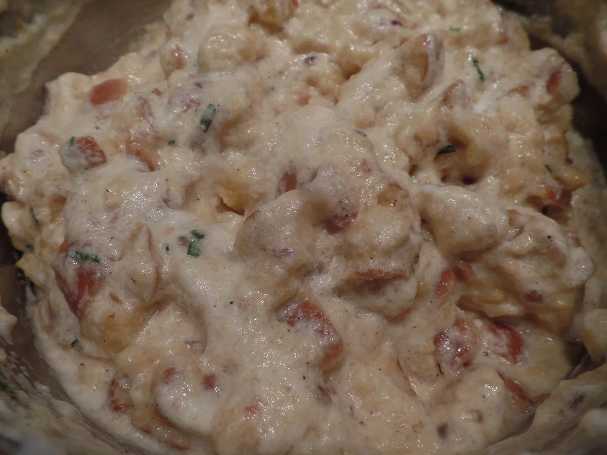 Rezept: Laugenstangenknödel mit Pilzrahmsuce Bild Nr. 9739 Laugenstangenknödel mit Pilzrahmsuce - Rezept - Bild Nr. 9739