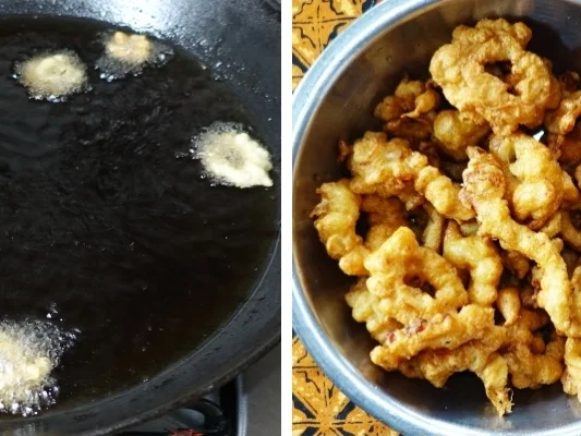 Tintenfischringe im Mehlmantel mit süßer Tamarindensauce - Rezept - Bild Nr. 9