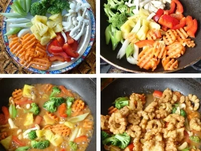 Tintenfischringe im Mehlmantel mit süßer Tamarindensauce - Rezept - Bild Nr. 10