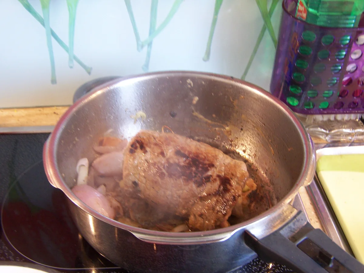 Rinderroulade mit Knödel und bunten Gemüse - Rezept - Bild Nr. 5