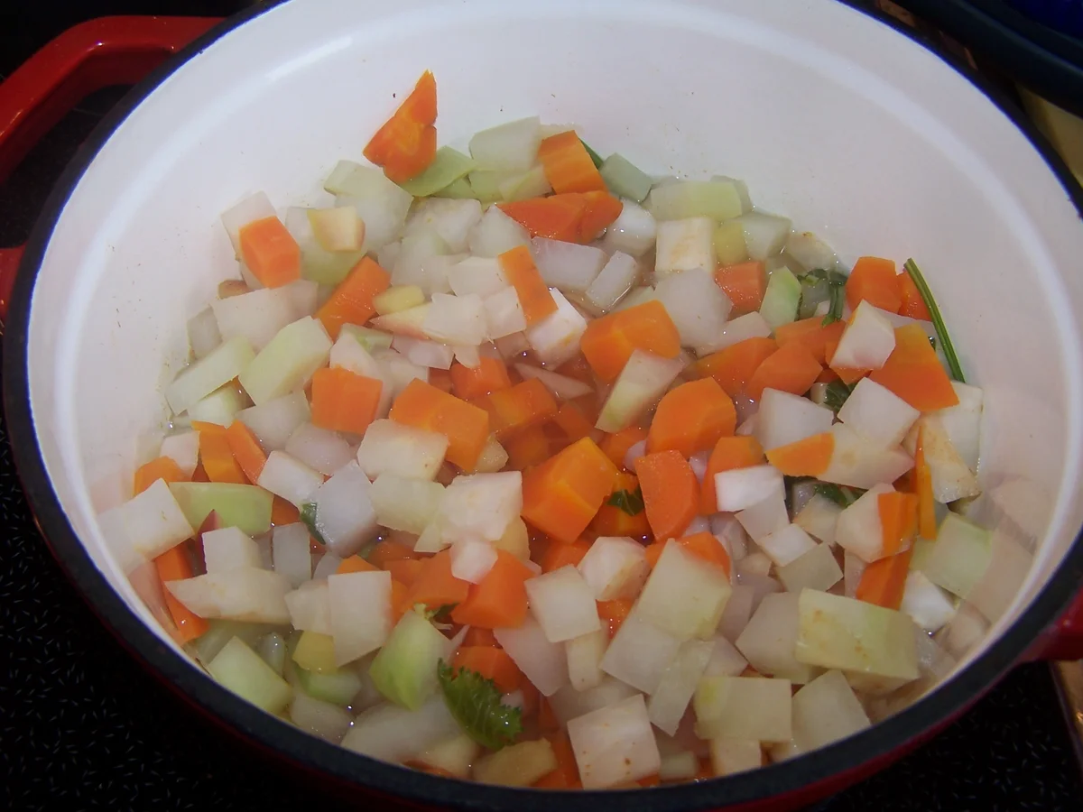 Rinderroulade mit Knödel und bunten Gemüse - Rezept - Bild Nr. 9