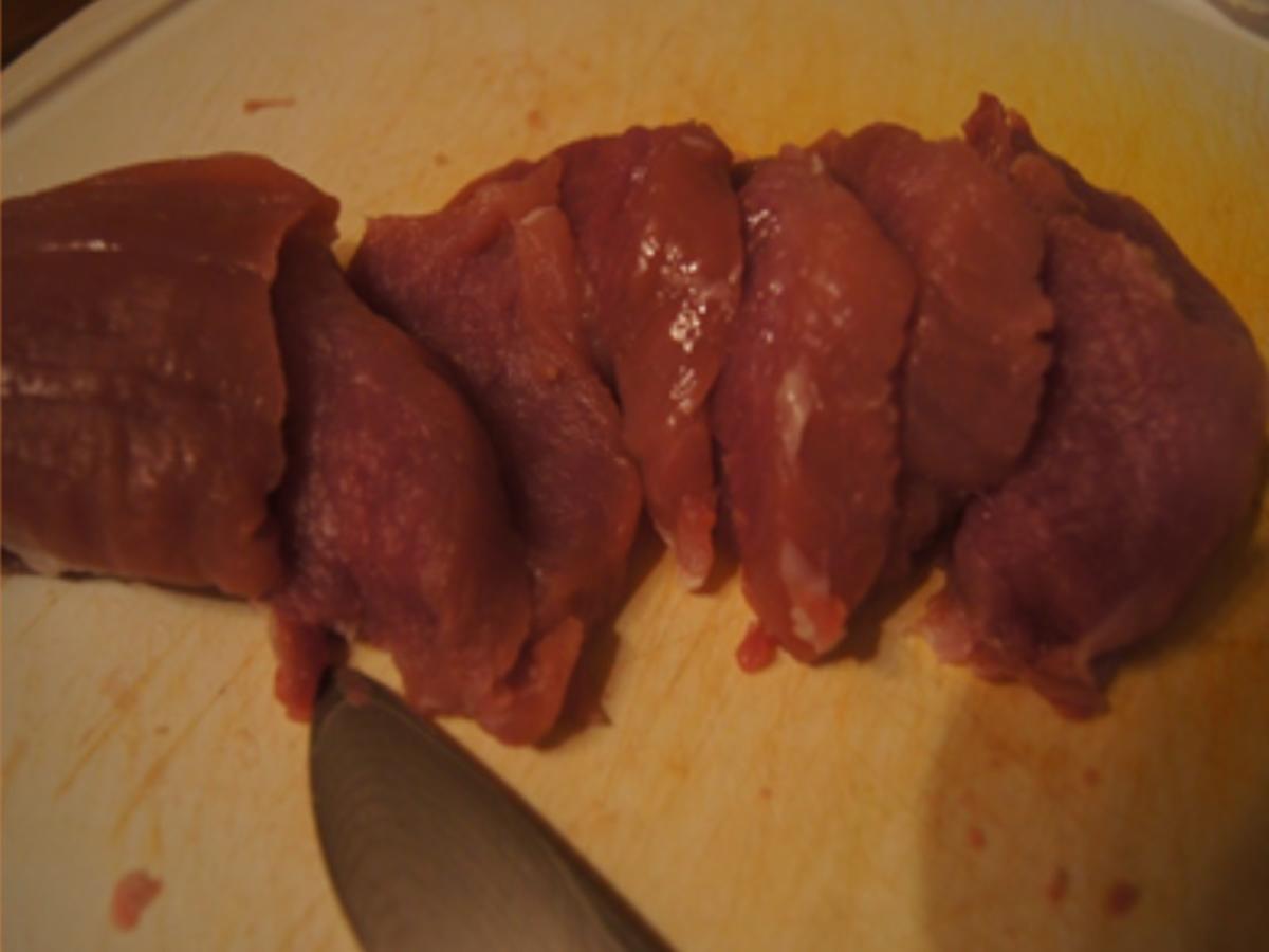 Schweinefiletcurry mit Gemüsemix im Wok und Drillinge - Rezept - Bild Nr. 4