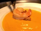 Kürbis-Mango-Suppe mit Ras el Hanout, Garnele und Croutons - Rezept - Bild Nr. 2