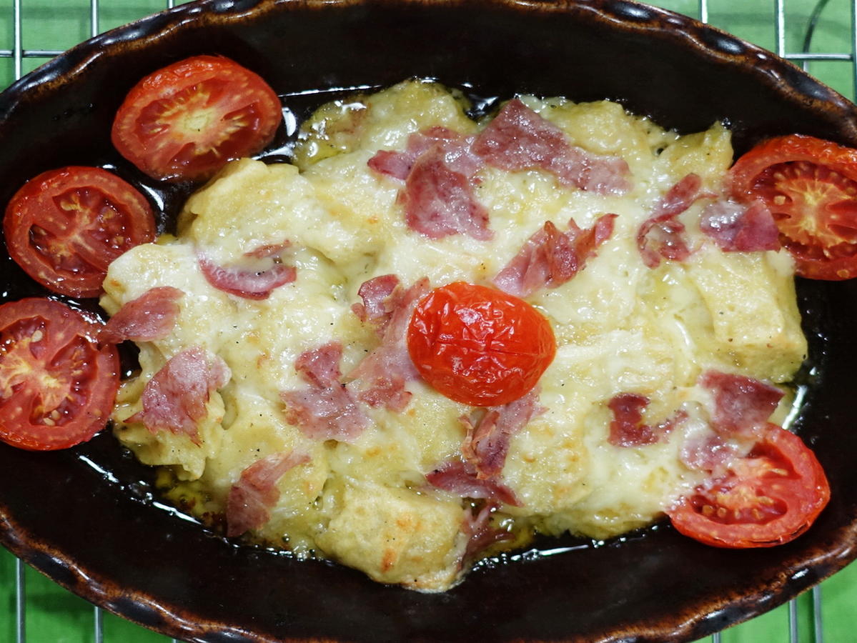 Gebackene Gnocchi mit Fontina und Schinken - von Antareja Gebackene Gnocchi mit Fontina und Schinken - von Antareja