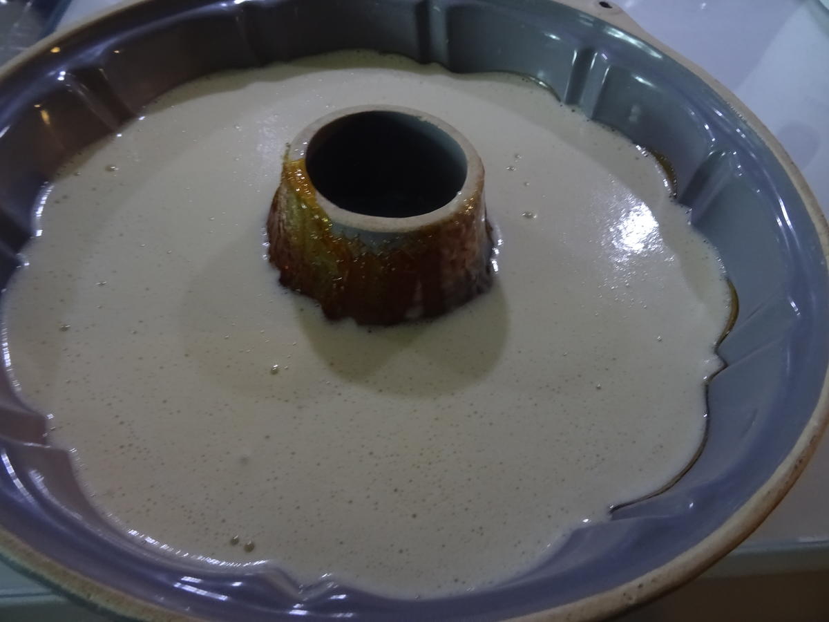 Mandel-Karamell-Pudding mit Schmand-Creme - Rezept - Bild Nr. 6
