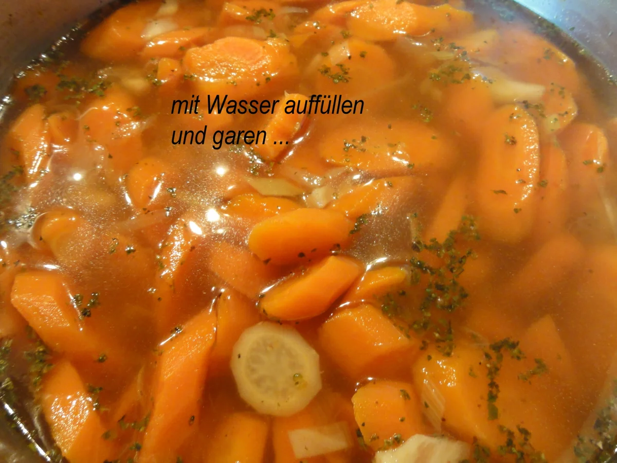 Rezept: Gemüse: MÖHREN (KAROTTEN) EINTOPF ohne Fleisch Bild Nr. 5 Gemüse: MÖHREN (KAROTTEN) EINTOPF ohne Fleisch - Rezept - Bild Nr. 5