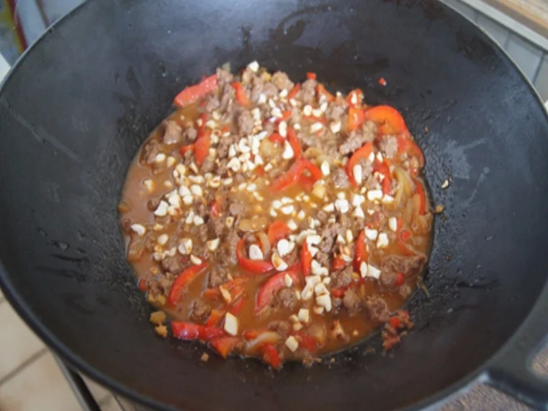 Mie-Nudeln mit Hackfleisch pikant scharf - Rezept - Bild Nr. 13