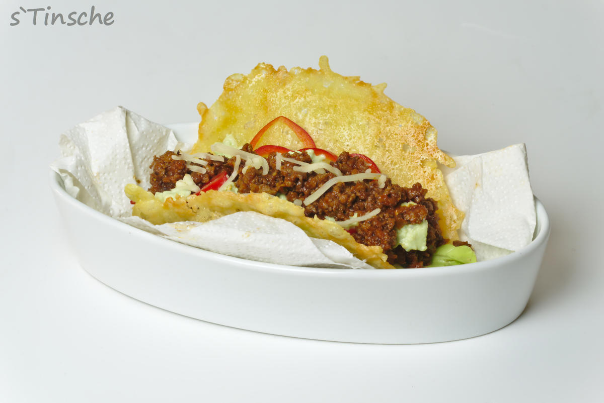 Käsetacos gefüllt mit Hack, Paprika, Salat & Avocadocreme - Rezept - Bild Nr. 7
