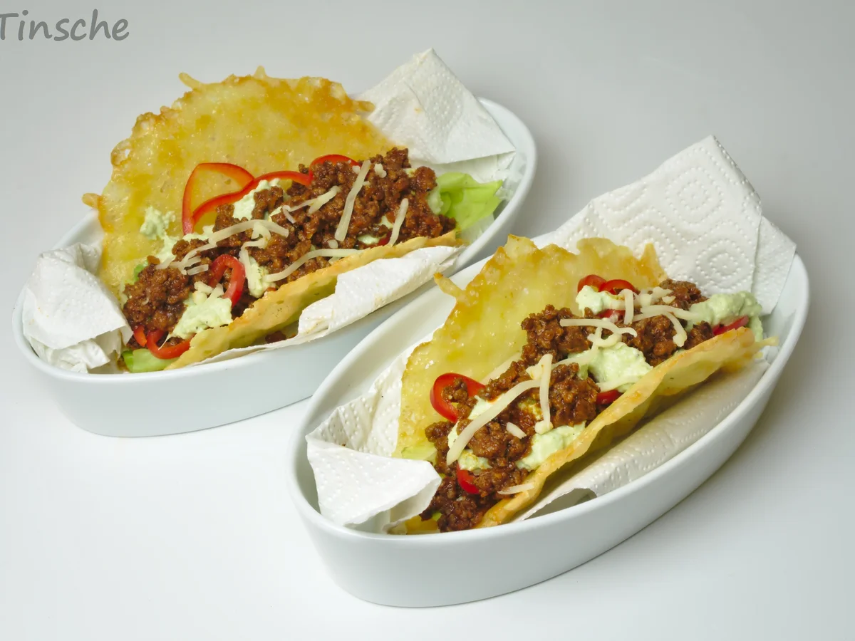 Käsetacos gefüllt mit Hack, Paprika, Salat & Avocadocreme - Rezept - Bild Nr. 11