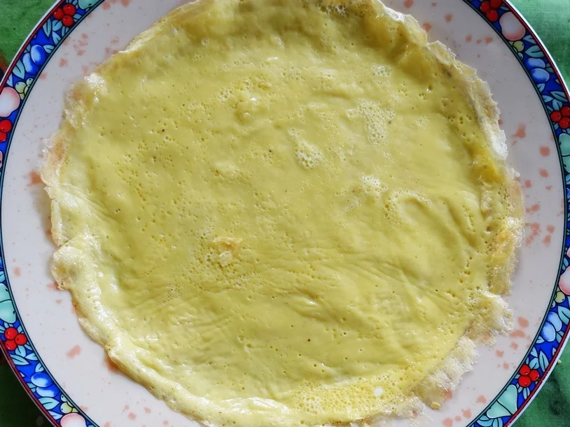 Gefüllte, frittierte Omeletten - Zui Zha Su Juan - Rezept - Bild Nr. 6