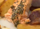 Rosmarin-Trüffel-Kartoffeln mit Ofengemüse und mariniertem Lachs - Rezept - Bild Nr. 2