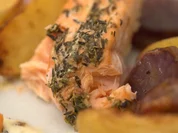 Rosmarin-Trüffel-Kartoffeln mit Ofengemüse und mariniertem Lachs - Rezept - Bild Nr. 2
