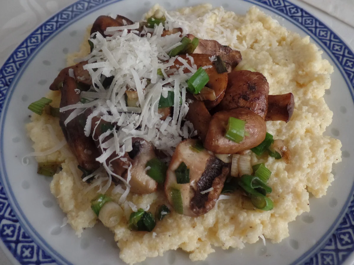 Cremige Polenta mit Pilzen - Rezept - Bild Nr. 9858