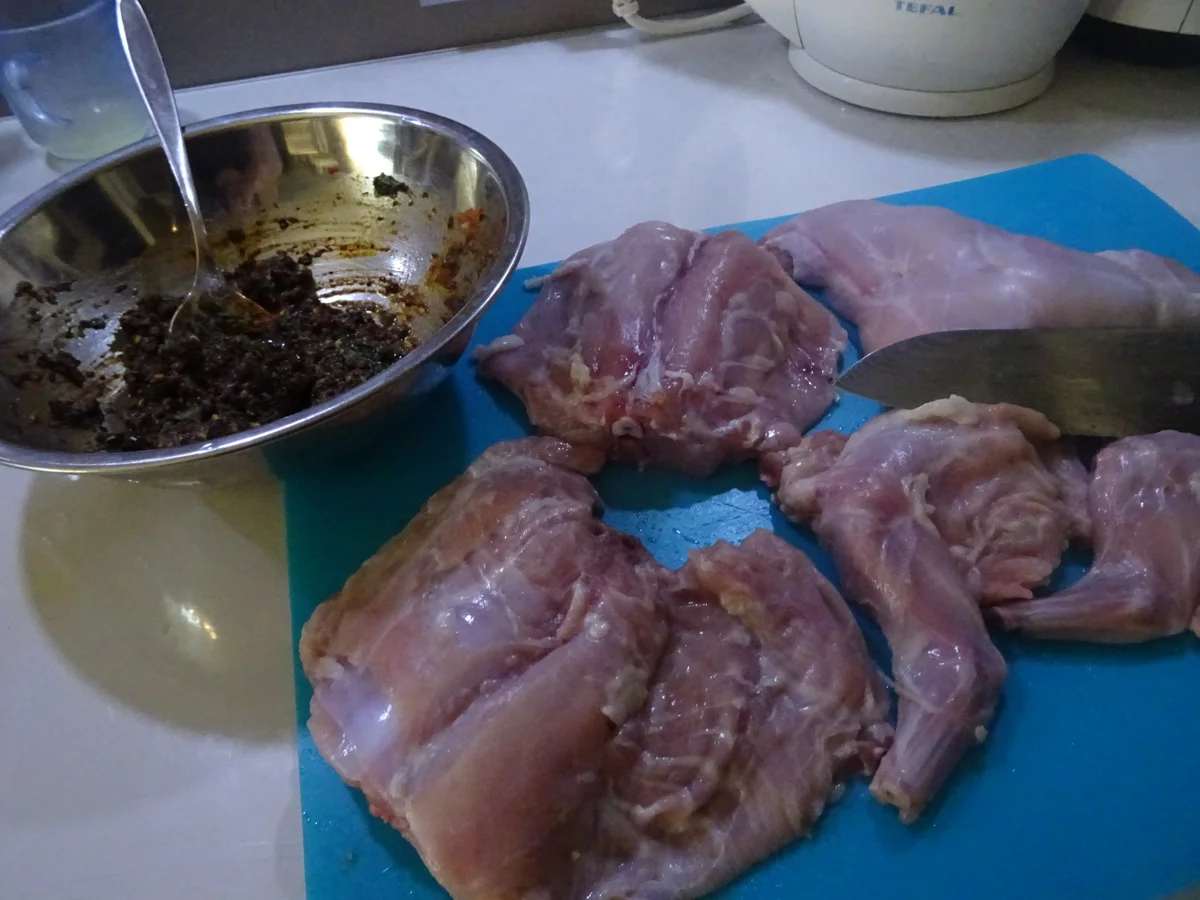 Kaninchen "orientalisch" mit Safran-Reis - Rezept - Bild Nr. 6