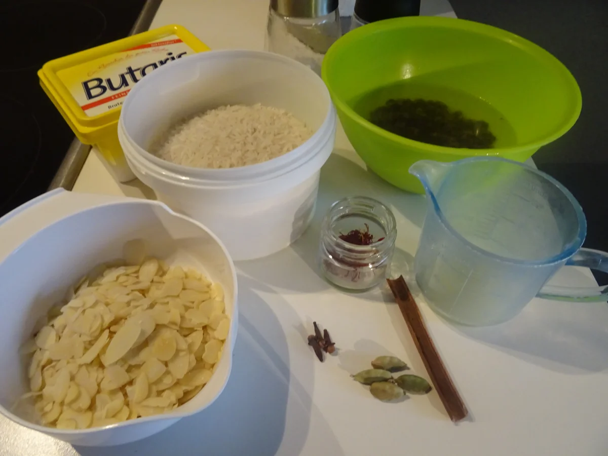 Kaninchen "orientalisch" mit Safran-Reis - Rezept - Bild Nr. 2