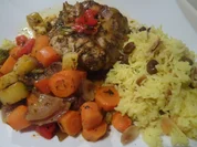 Kaninchen "orientalisch" mit Safran-Reis - Rezept - Bild Nr. 8