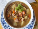 Linsensuppe mit Gemüse und Fleischwurst - Rezept - Bild Nr. 2