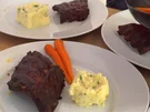 BBQ Spare Ribs mit Knoblauchstampf und Baby-Karotten - Rezept - Bild Nr. 3
