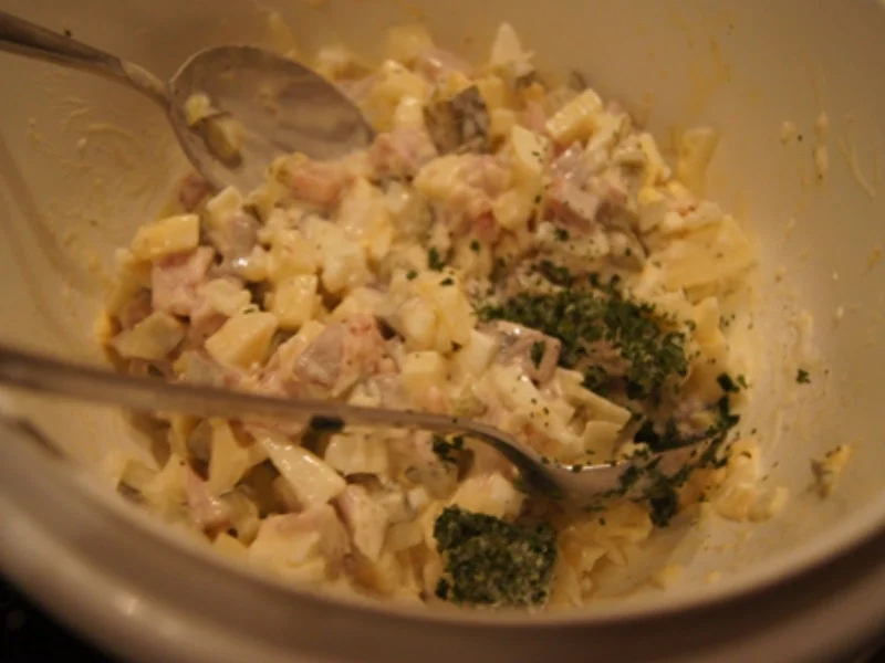 Apfel-Matjesfilet-Salat mit Pellkartoffeln - Rezept - Bild Nr. 11