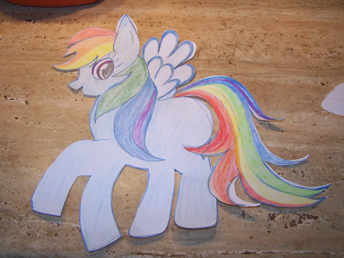 Geburtstags Kuchen für meine kleine Enkelin Marie , Rainbow Dash Pony - Rezept - Bild Nr. 14