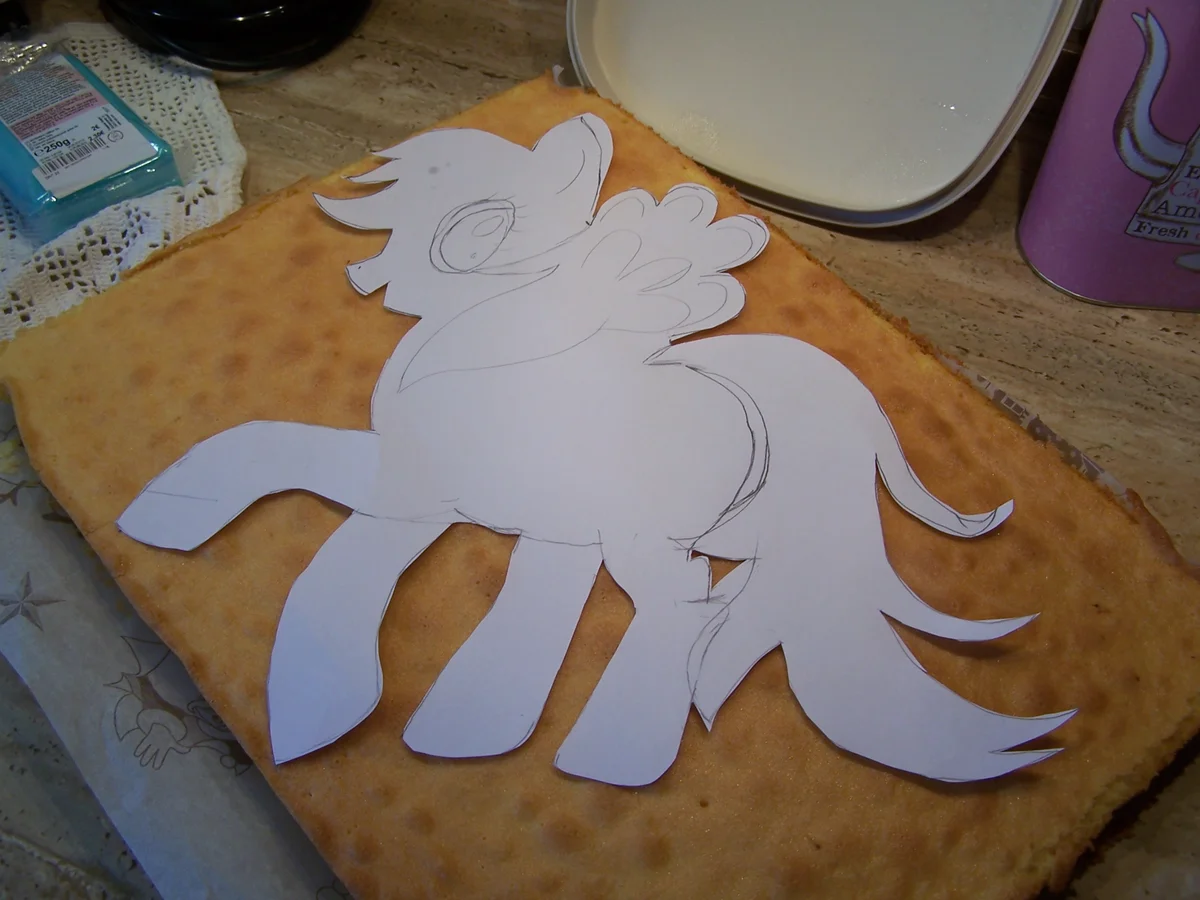 Geburtstags Kuchen für meine kleine Enkelin Marie , Rainbow Dash Pony - Rezept - Bild Nr. 16