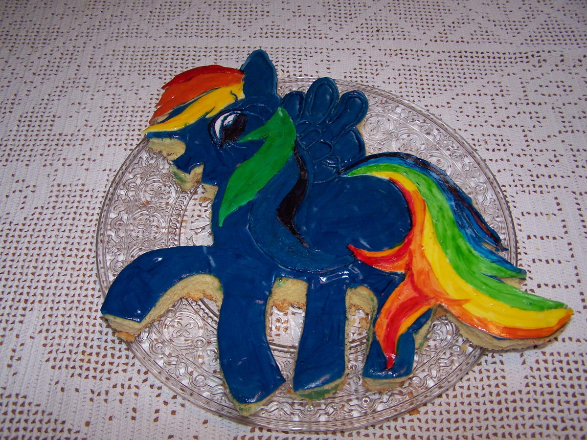Geburtstags Kuchen für meine kleine Enkelin Marie , Rainbow Dash Pony - Rezept - Bild Nr. 25