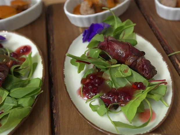 Rezept: Wildes Dreierlei auf Grün gebettet Bild Nr. 2 Wildes Dreierlei auf Grün gebettet - Rezept - Bild Nr. 2