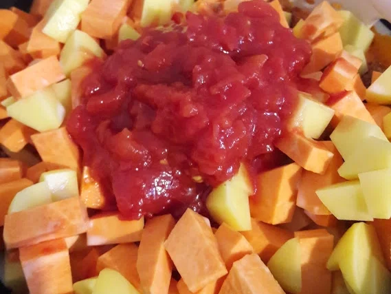 Rezept: Hackfleischpfanne mit Süßkartoffel Bild Nr. 7 Hackfleischpfanne mit Süßkartoffel - Rezept - Bild Nr. 7