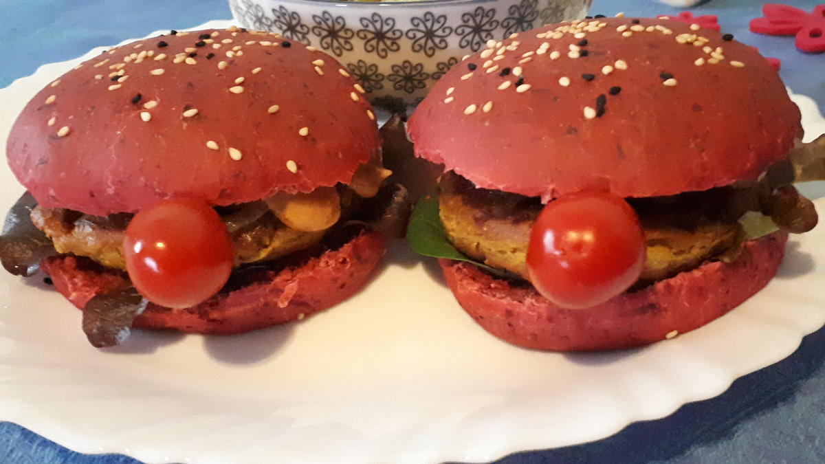 Clown-Burger und Konfetti-Salat - Rezept - Bild Nr. 8