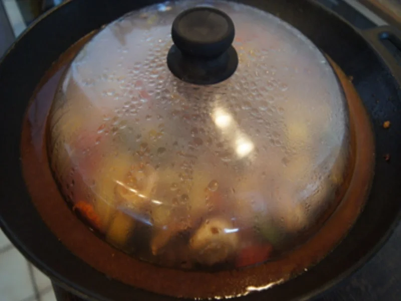 Putenbrustfilet mit Gemüse süß-sauer im Wok und gelber Basmatireis - Rezept - Bild Nr. 34