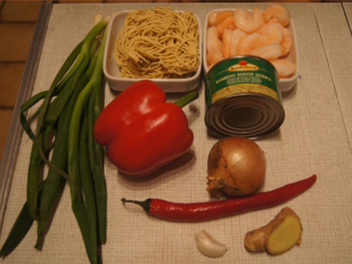Garnelen Wok mit Mie Nudeln - einfach - von MausVoh Garnelen Wok mit Mie Nudeln - einfach - von MausVoh