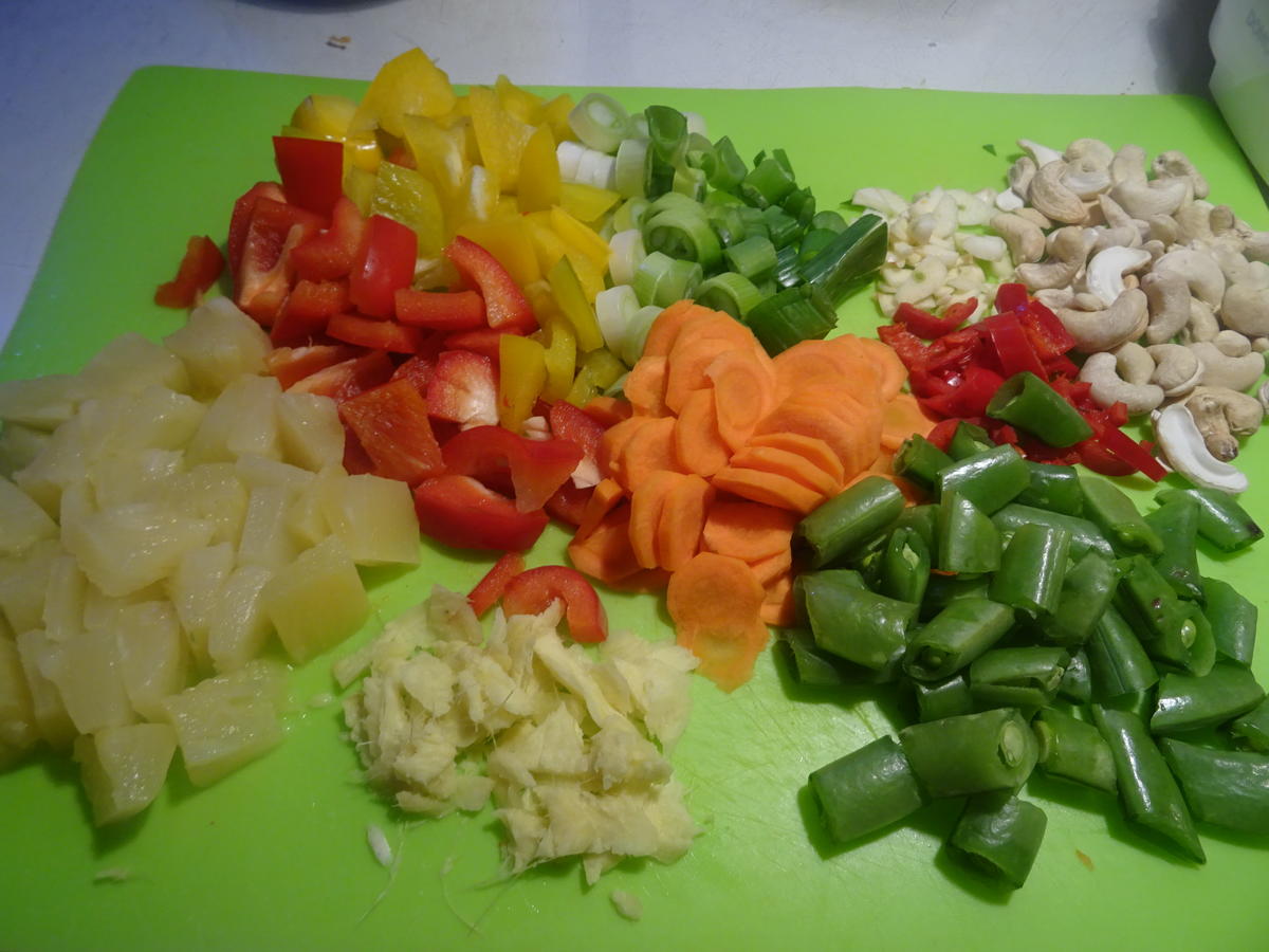 Gebackenes Huhn mit Orangen-Glasur und süß-sauer-Gemüse - Rezept - Bild Nr. 7