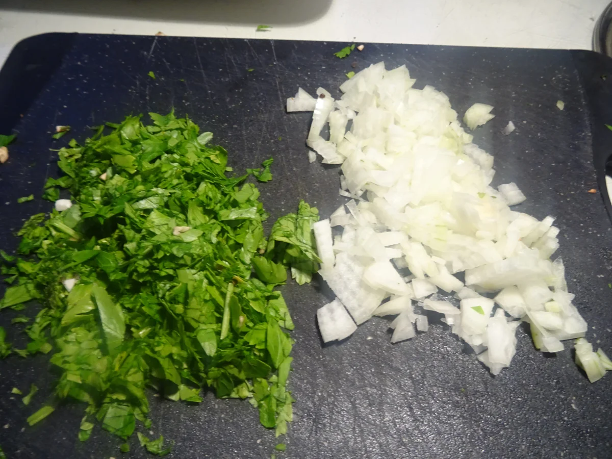 "Crespelle" mit zweierlei Füllung und Spinat-Frischkäse-Nocken - Rezept - Bild Nr. 9880