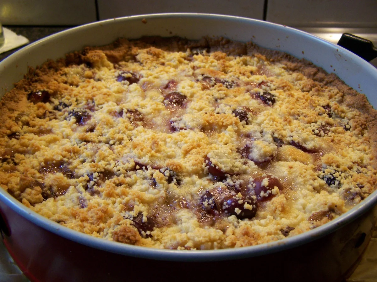 Birnen - Trauben Streusselkuchen - Rezept - Bild Nr. 4