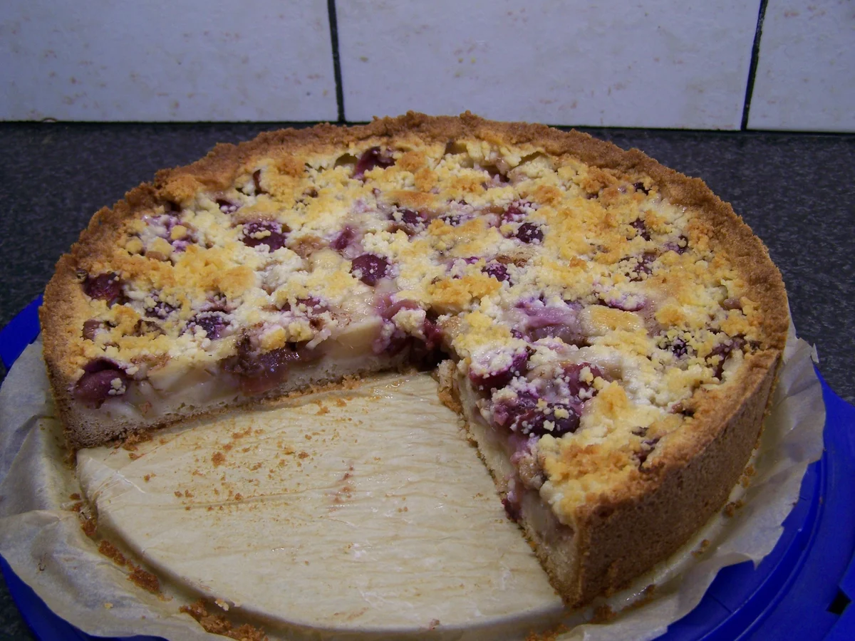 Birnen - Trauben Streusselkuchen - Rezept - Bild Nr. 6